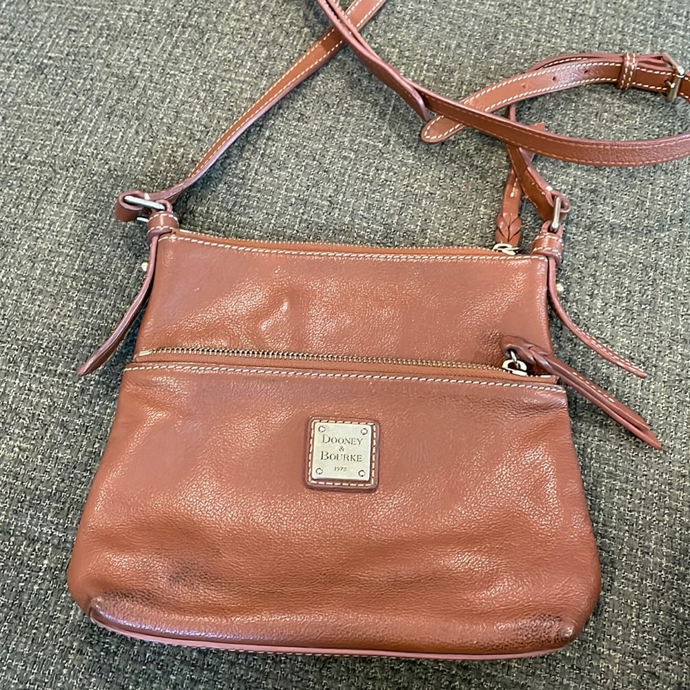 Dooney & Bourke brown leather crossbody purse